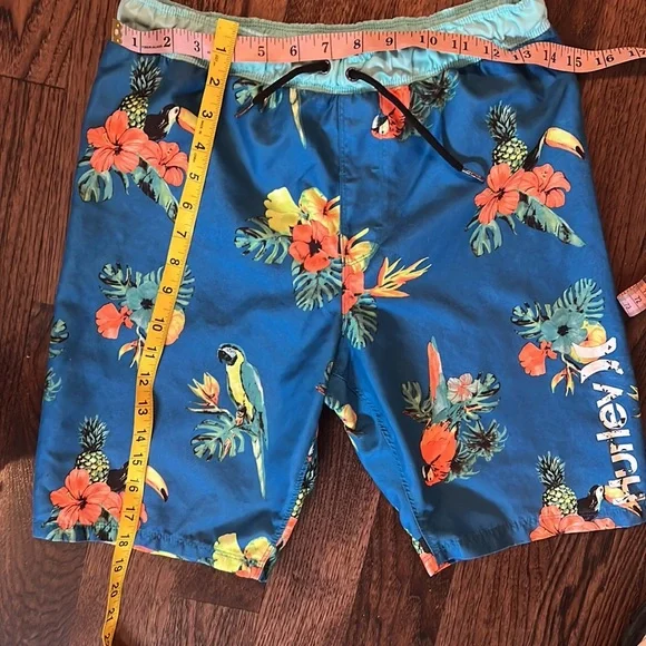 Hurley Tropical Lined Swim Trunks - Picture 4 of 7